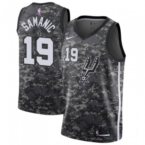 San Antonio Spurs #19 Luka Samanic Black Youth Swingman City Edition 2018/19 Jersey Youth