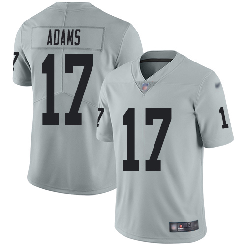 Youth Raiders #17 Davante Adams Silver Stitched Limited Inverted Legend Jersey