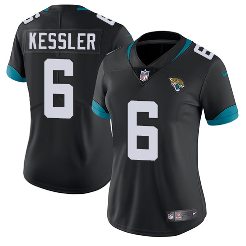 Jacksonville Jaguars #6 Cody Kessler Black Team Color Women's Stitched Vapor Untouchable Limited Jersey Womens