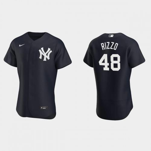 New York New York Yankees #48 Anthony Rizzo Men's Black Authentic Alternate Jersey Men's