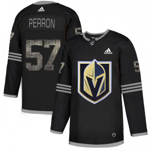 Adidas Golden Vegas Golden Knights #57 David Perron Black Authentic Classic Stitched Jersey Men's