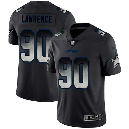 Cowboys #90 Demarcus Lawrence Black Men's Stitched Vapor Untouchable Limited Smoke Fashion Jersey
