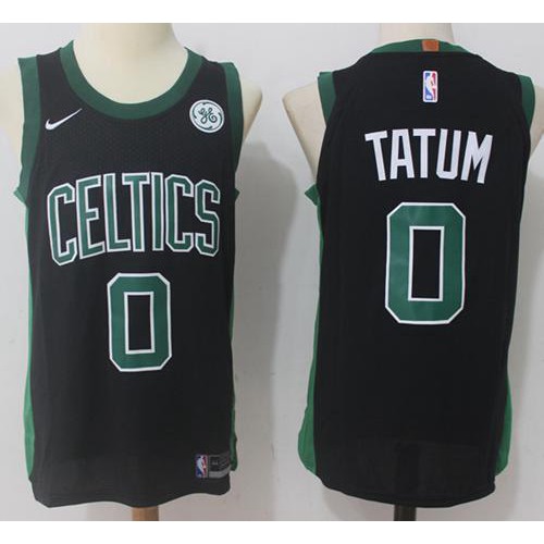 Boston Celtics #0 Jayson Tatum Black Swingman Statement Edition Jersey Mens