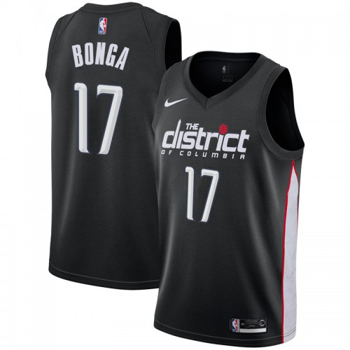 Washington Wizards #17 Isaac Bonga Black Womens Swingman City Edition 2018/19 Jersey Womens