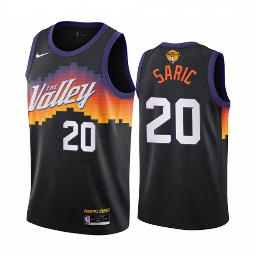 Phoenix Suns #20 Dario Saric Youth 2021 Finals Bound City Edition Jersey Black Youth