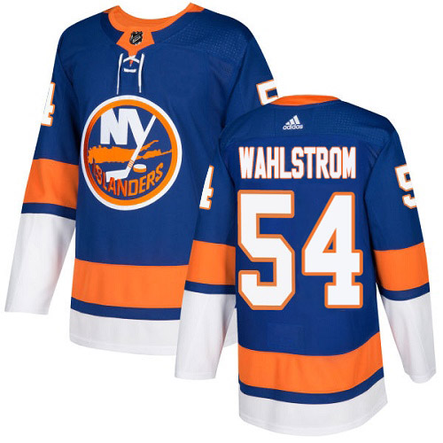 Adidas New York Islanders #54 Oliver Wahlstrom Royal Blue Home Authentic Stitched Jersey Men's