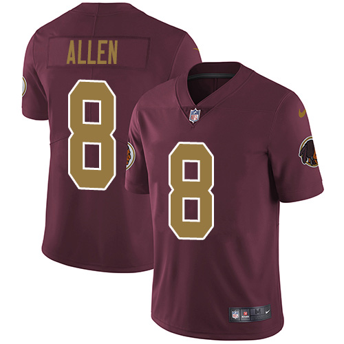 Washington Commanders #8 Kyle Allen Burgundy Red Alternate Men's Stitched Vapor Untouchable Limited Jersey Men's