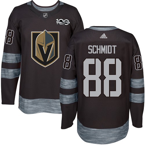 Adidas Golden Vegas Golden Knights #88 Nate Schmidt Black 1917-2017 100th Anniversary Stitched Jersey Men's