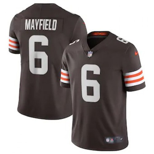 Cleveland Cleveland Browns #6 Baker Mayfield Men's Brown 2020 Vapor Limited Jersey Men's