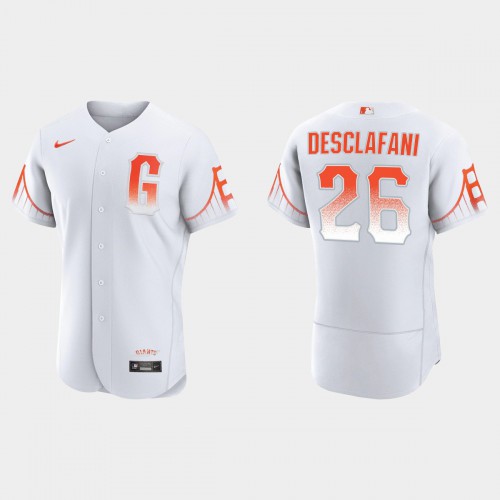 San Francisco San Francisco Giants #26 Anthony Desclafani Men's 2021 City Connect Authentic White Jersey Men's