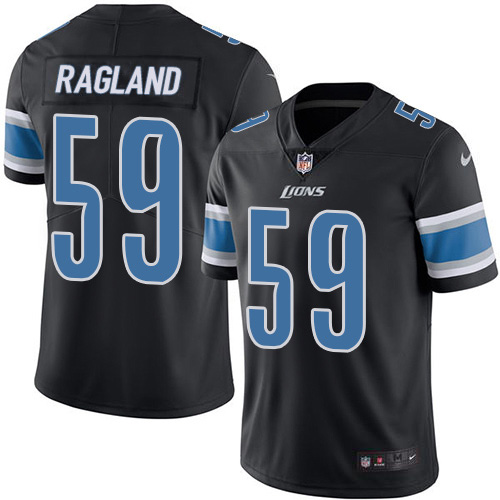 Detroit Lions #59 Reggie Ragland Black Men's Stitched Limited Rush Jersey Men's