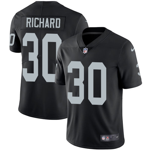 Las Vegas Raiders #30 Jalen Richard Black Team Color Men's Stitched Vapor Untouchable Limited Jersey Men's