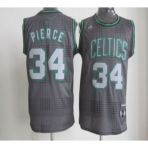 Boston Celtics #34 Paul Pierce Black Rhythm Fashion Stitched Jersey Mens