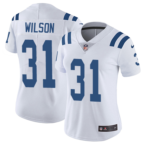 Indianapolis Colts #31 Quincy Wilson White Women's Stitched Vapor Untouchable Limited Jersey Womens