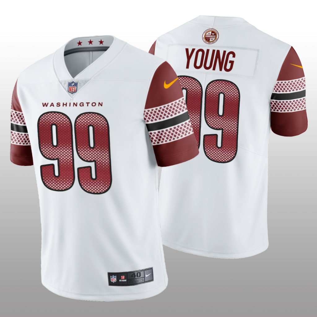 Washington Commanders #99 Chase Young Men's Vapor Limited Jersey - White
