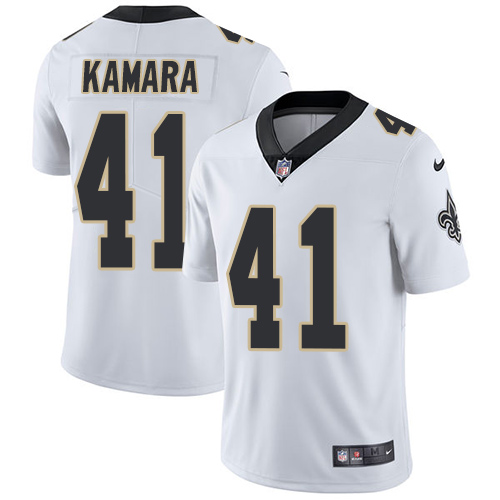 Saints #41 Alvin Kamara White Men's Stitched Vapor Untouchable Limited Jersey