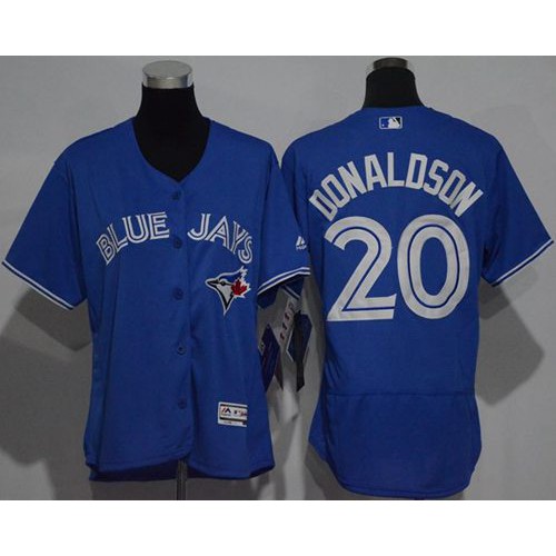 Toronto Blue Jays #20 Josh Donaldson Blue Flexbase Authentic Women's Stitched Jersey Womens