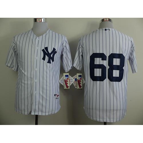 New York Yankees #68 Dellin Betances White Stitched Jersey Men's
