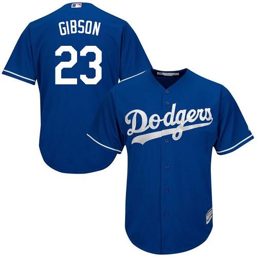 Los Angeles Dodgers #23 Kirk Gibson Blue Cool Base Stitched Youth Jersey Youth