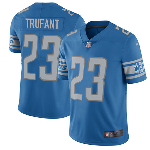 Detroit Lions #23 Desmond Trufant Blue Team Color Men's Stitched Vapor Untouchable Limited Jersey Men's