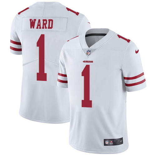 49ers #1 Jimmie Ward White Men's Stitched Vapor Untouchable Limited Jersey