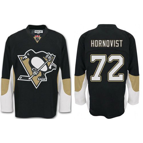 Pittsburgh Penguins #72 Patric Hornqvist Black Home Stitched Jersey Men's