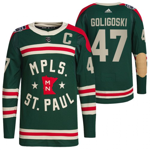 Minnesota Minnesota Wild #47 Alex Goligoski Men's Adidas 2022 Winter Classic Authentic Jersey Men's