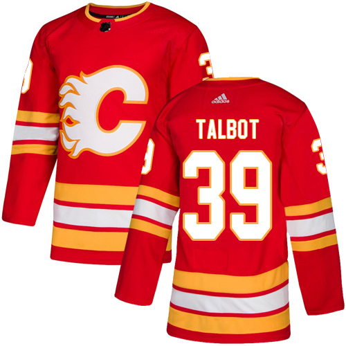 Adidas Calgary Flames #39 Cam Talbot Red Alternate Authentic Stitched Jersey Men's