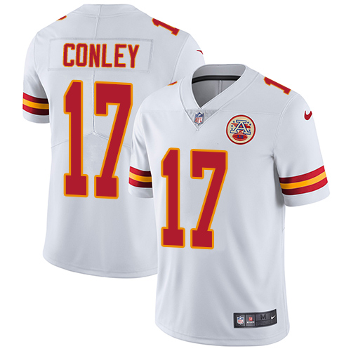 Kansas City Chiefs #17 Chris Conley White Men's Stitched Vapor Untouchable Limited Jersey Men's