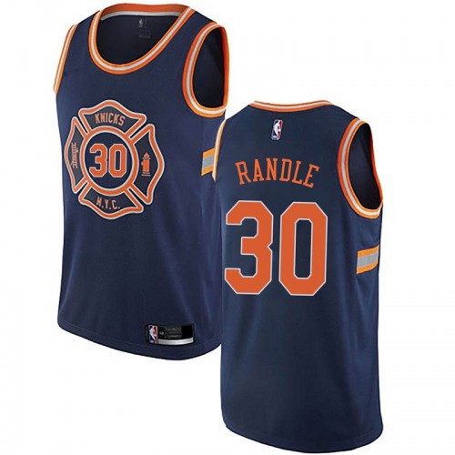 New York Knicks #30 Julius Randle Navy Youth Swingman City Edition Jersey Youth