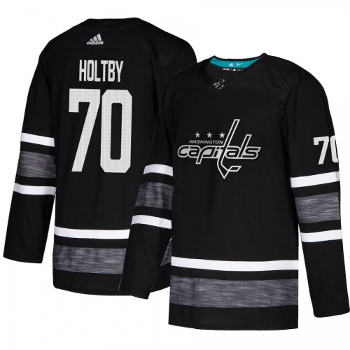 Adidas Washington Capitals #70 Braden Holtby Black Authentic 2019 All-Star Stitched Jersey Men's