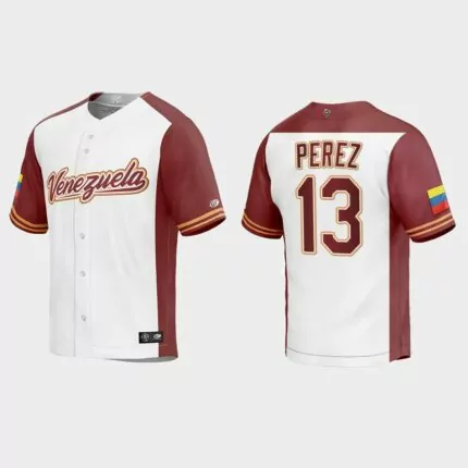 Salvador Perez Venezuela Baseball 2023 World Baseball Classic Replica Jersey – White
