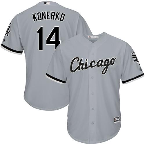 Chicago White Sox #14 Paul Konerko Grey Cool Base Stitched Youth Jersey Youth