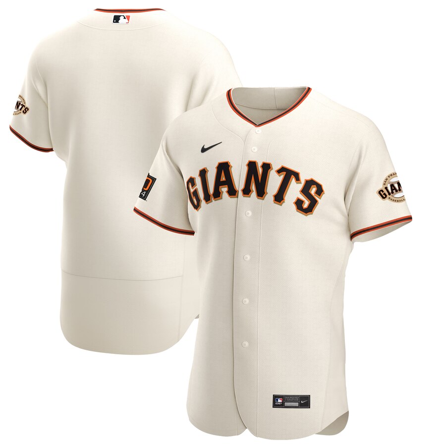 San Francisco Giants Men's Cream Home 2020 Authentic Team Jersey