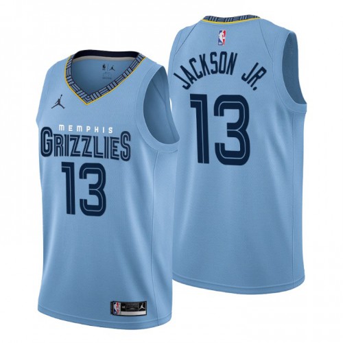 Memphis Grizzlies #13 Jaren Jackson Jr. Mens 2022-23 Statement Edition Jersey - Blue Mens