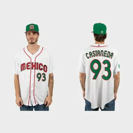 Victor Castaneda Mexico Baseball 2023 World Baseball Classic Jersey – White