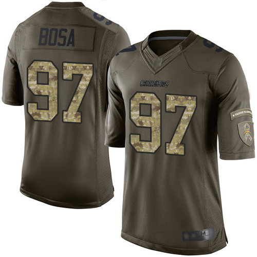 Chargers #97 Joey Bosa Green Youth Stitched Limited 2015 Salute To Service Jersey
