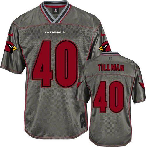 Cardinals #40 Pat Tillman Grey Youth Stitched Elite Vapor Jersey