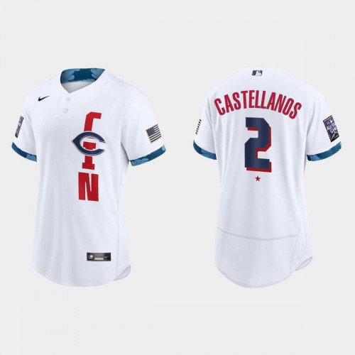 Cincinnati Cincinnati Reds #2 Nick Castellanos 2021 All Star Game Authentic White Jersey Men's