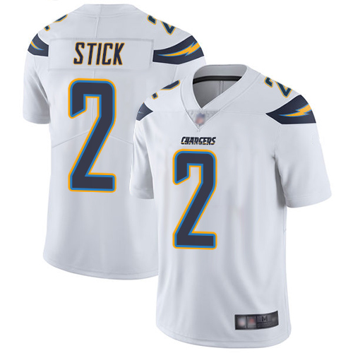 Los Angeles Chargers #2 Easton Stick White Men's Stitched Vapor Untouchable Limited Jersey Men's