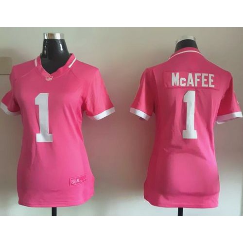 Indianapolis Colts #1 Pat McAfee Pink Women's Stitched Elite Bubble Gum Jersey Womens