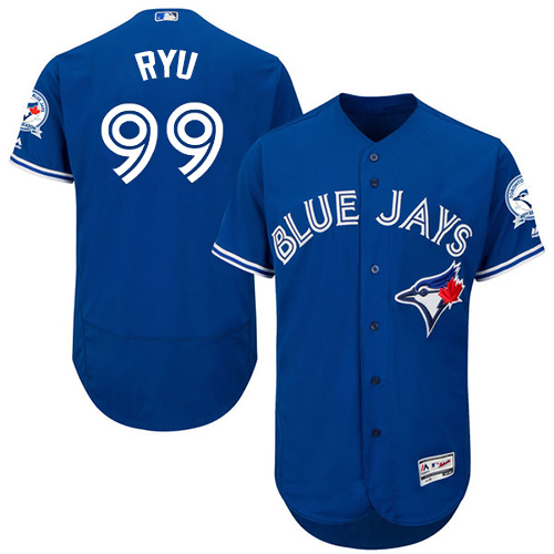 Toronto Blue Jays #99 Hyun-Jin Ryu Blue Flexbase Authentic Collection Stitched Jersey Men's