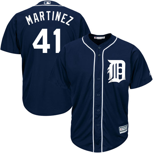 Detroit Tigers #41 Victor Martinez Navy Blue Cool Base Stitched Youth Jersey Youth