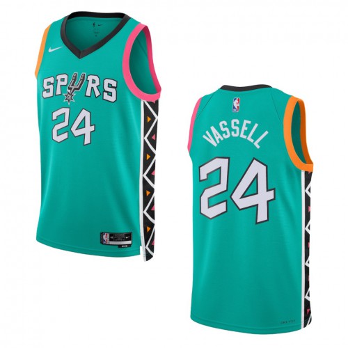 San Antonio San Antonio Spurs #24 Devin Vassell Unisex Green 2022-23 Swingman Jersey - City Edition Mens
