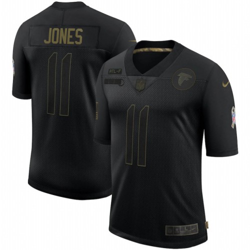Atlanta Atlanta Falcons #11 Julio Jones 2020 Salute To Service Limited Jersey Black Men's