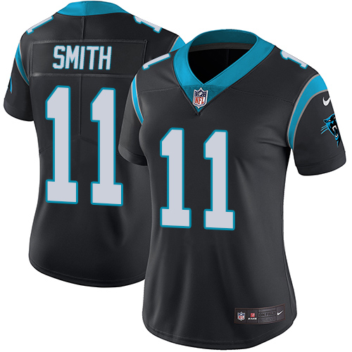 Carolina Panthers #11 Torrey Smith Black Team Color Women's Stitched Vapor Untouchable Limited Jersey Womens