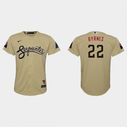 Arizona Arizona Diamondbacks #22 Eric Byrnes Youth 2021 City Connect Jersey Gold Youth