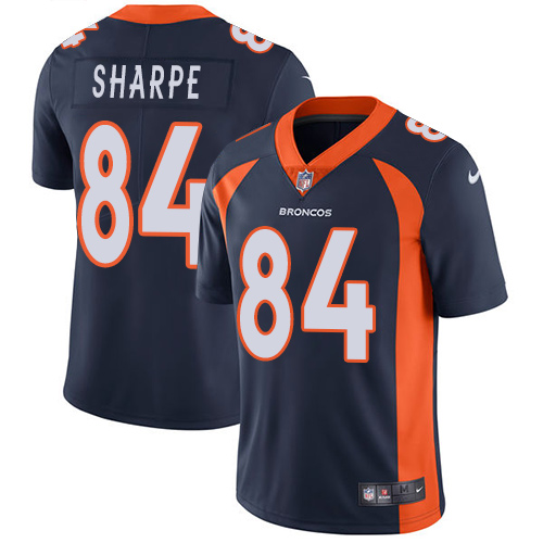 Denver Broncos #84 Shannon Sharpe Blue Alternate Youth Stitched Vapor Untouchable Limited Jersey Youth
