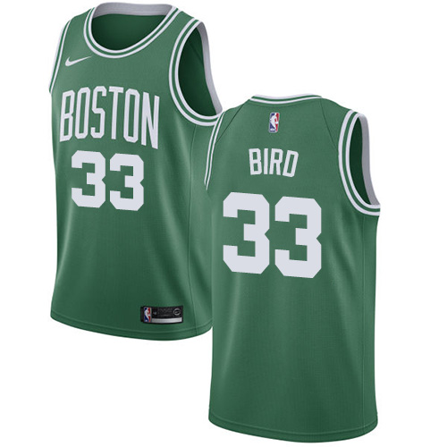 Boston Celtics #33 Larry Bird Green Swingman Icon Edition Jersey Mens