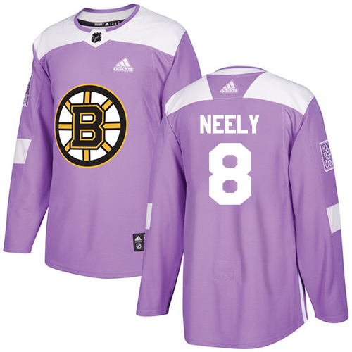 Adidas Boston Bruins #8 Cam Neely Purple Authentic Fights Cancer Youth Stitched Jersey Youth